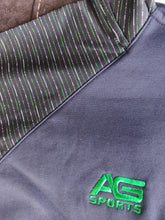 Load image into Gallery viewer, Adult Navy/Green Half Zip-Zipped pockets