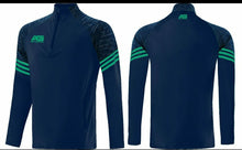 Load image into Gallery viewer, Adult Navy/Green Half Zip-Zipped pockets
