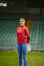 Load image into Gallery viewer, Adult Half Zip Red Top