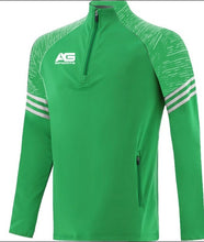 Load image into Gallery viewer, Adult Green Half Zip-zipped pockets
